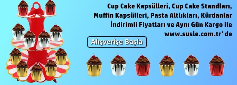 Cupcake Malzemeleri www.susle.com.tr'de